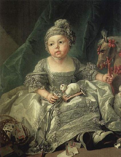 Francois Boucher Portrait of Louis Philippe of Orleans as a child oil painting image